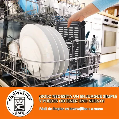 Vista 6 de Piezas de repuesto para freidora de aire para Ninja Foodi DualZone, 2 piezas de accesorios para freidora de aire de grado alimenticio, bandeja