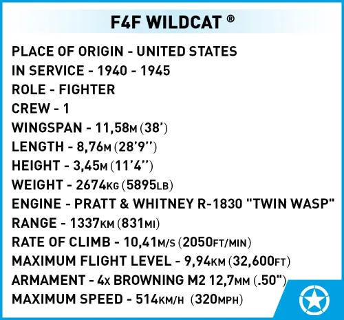 Vista 5 de COBI F4F Wildcat (5731)