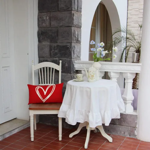 Vista 6 de Ogiselestyle Funda de almohada de corazón de amor, 12 x 20 pulgadas, para el día de San Valentín, día de la madre, aniversario, boda, decoración