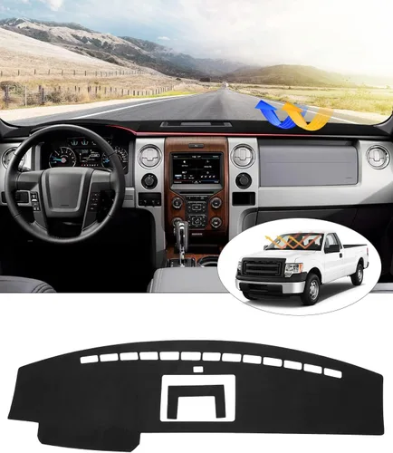 Vista 11 de CARTIST Cubierta de Tablero de Ajuste Personalizado para Chevy Chevrolet Silverado/GMC Sierra 1500 2014-2018, Silverado/GMC Sierra 2500HD 3500HD