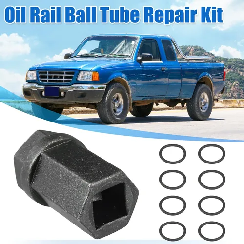 Vista 2 de X AUTOHAUX Kit de toma de juntas tóricas de sellos de copa de pezón diésel de 6.0L para rieles de aceite Ford 6.0L 2003-2007 Riel de aceite de alta