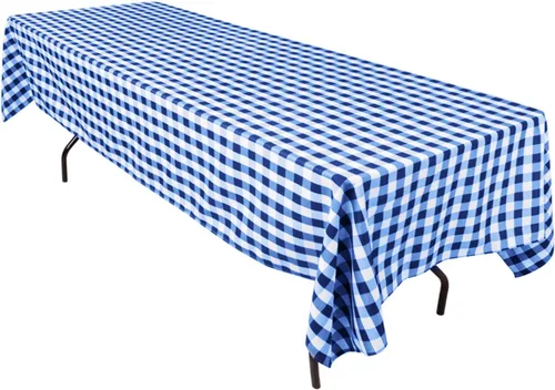 Vista 4 de LinenTablecloth - Mantel cuadrado de poliéster de 54 pulgadas, color blanco y negro
