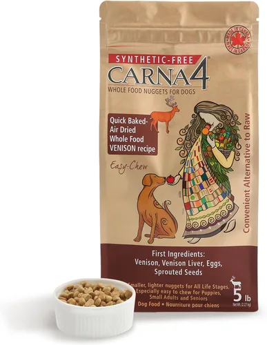 Vista 10 de CARNA4 All Life Stages Easy Chew - Alimento seco para perros con fórmula de venado (2.2 libras, venado) Venado de Nueva Zelanda pasturado, hígado
