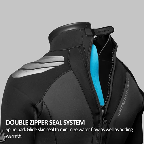 Vista 11 de Waterproof Traje de neopreno W7 0.197 in con cremallera trasera para hombre