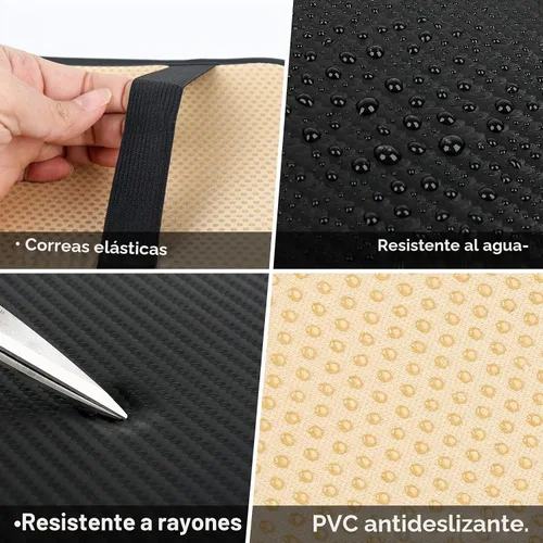 Vista 4 de Amiss almohadilla para consola central del auto, ajuste universal, impermeable, funda para la caja del reposabrazos del asiento, de piel sintética