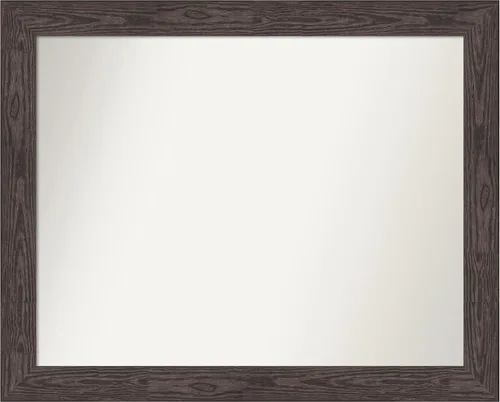 Vista 595 de Amanti Art Espejo personalizado, espejo de baño negro puente, espejo de pared o espejo de tocador de baño sobre el fregadero (26 x 26 pulgadas)