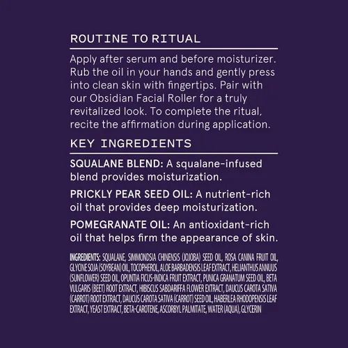 Vista 7 de Keys Soulcare Aceite facial de escualano profundamente reponedor, hidrata la piel durante la noche para una tez radiante y brillante, vegano, libre