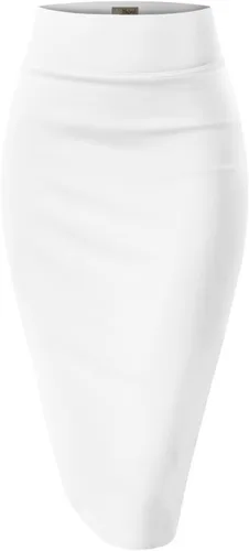 Vista 16 de Hybrid & Company Women's Scuba Pencil Skirt 1139 - negro