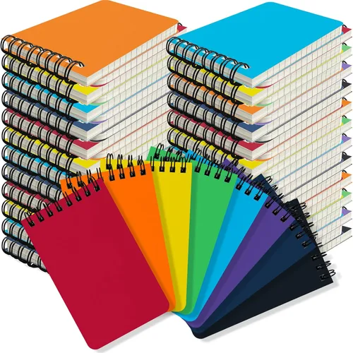 Vista 9 de OSIMIG Pocket Notebooks Set of 24 - Small 3x5 Spiral Notepads with Lined Pages