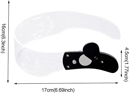 Vista 9 de Gafas LED con luz LED para adultos, 7 colores cambiantes