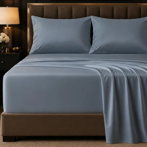 Vista 15 de HYPREST Sábanas de algodón egipcio tamaño Queen – Sábanas de 18 pulgadas de profundidad tamaño Queen color naranja quemado, sábanas de lujo suaves