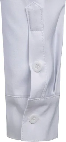 Vista 6 de ZEROYAA - Camisa de vestir ajustada con cuello mao para hombre, manga larga, estilo informal, con botones y bolsillo