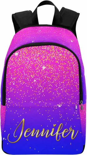 Vista 17 de MyPupSocks Mochila escolar personalizada con nombre personalizado mochila unisex, Multi 00, Personalizado