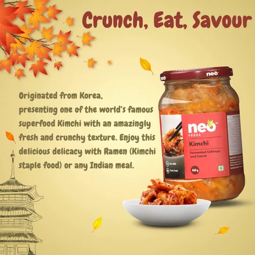 Vista 5 de Neo Kimchi zanahoria fermentada y repollo, 16.23 oz