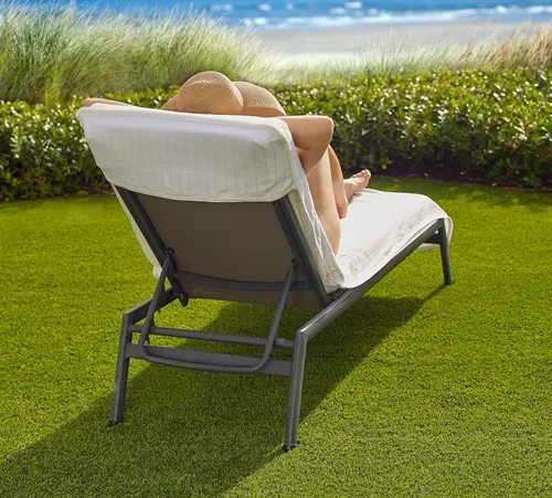Vista 10 de Boca Terry - Toalla para silla de salón, toallas de tumbona para sillas de piscina Fundas de toalla para sillas de playa 100% algodón con parte