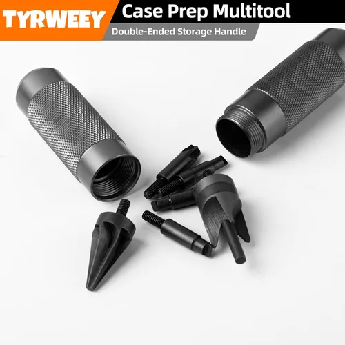 Vista 7 de Case Prep Multiherramienta, Herramientas de Desbarbado de Chaflán de Vaina para Recarga, Escariadores y Limpiadores de Bolsillo de Fulminante