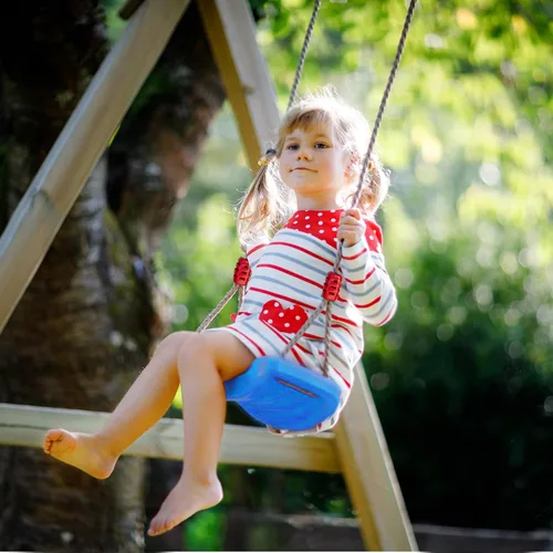 Vista 6 de IFOYO Asiento de columpio de árbol, accesorios para niños, patio de juegos al aire libre e interior, azul