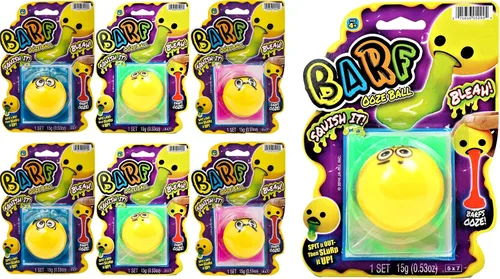 Vista 9 de JA-RU Barf Slime Toy Squishy Stress Balls para niños (1 bola antiestrés surtida) lanzar bolas de limo vómito. Juguete antiestrés. Divertidas bromas