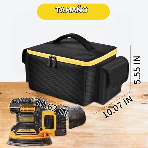 Vista 5 de Bolsa compatible con la lijadora orbital DEWALT 20V MAX para lijadora de banda DEWALT 20V MAX*, cubierta de almacenamiento de herramientas