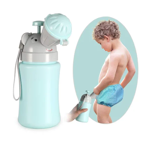 Vista 11 de ONEDONE Orinario portátil para niños, botella de orina de 17 onzas con cepillo limpio, orinal de viaje para niños, taza de orina para niños, inodoro