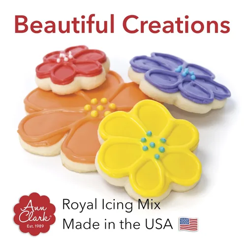 Vista 6 de Ann Clark Black Royal Icing Mix 4.3 oz