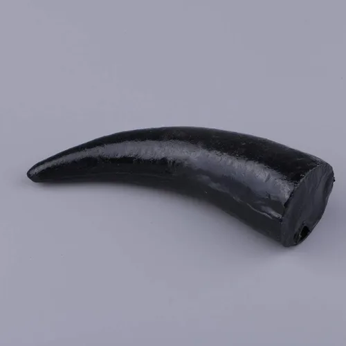 Vista 5 de 2 piezas de cuerno de buey de plástico, cuernos de toros, accesorios góticos para fotos, disfraz de Halloween - 4.7 in