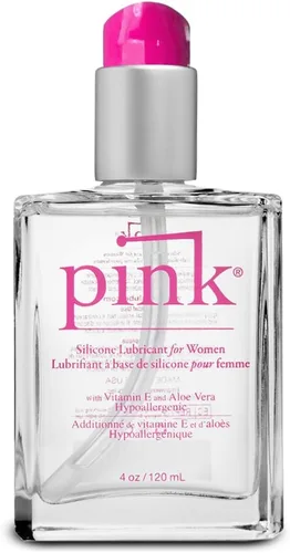 Vista 6 de Pink Lubricante de silicona - Lubricante personal líquido a base de silicona para mujeres - Botella de 2.8 oz / 80 ml