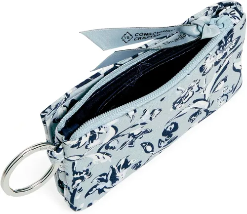 Vista 3 de Vera Bradley Cartera de algodón de lujo con cremallera para mujer con protección RFID