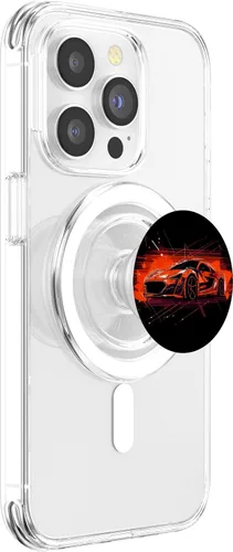 Vista 3 de Supercar Exotic Sports Car Concept Hypercar Vintage Graphic PopSockets MagSafe PopGrip para iPhone