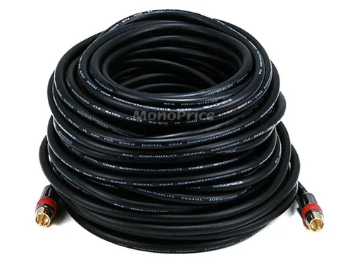 Vista 6 de Monoprice 102681 Cable de audio coaxial digital con clasificación RG6 RCA CL2 de 3 pies, color negro