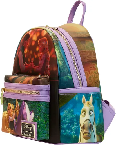 Vista 2 de Loungefly Disney Rapunzel Princess Scene Mini Backpack