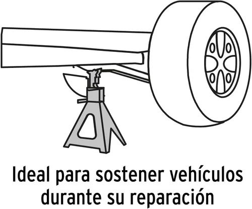 Vista 4 de TRUPER TORAU-12 Jack Stands 12 Ton