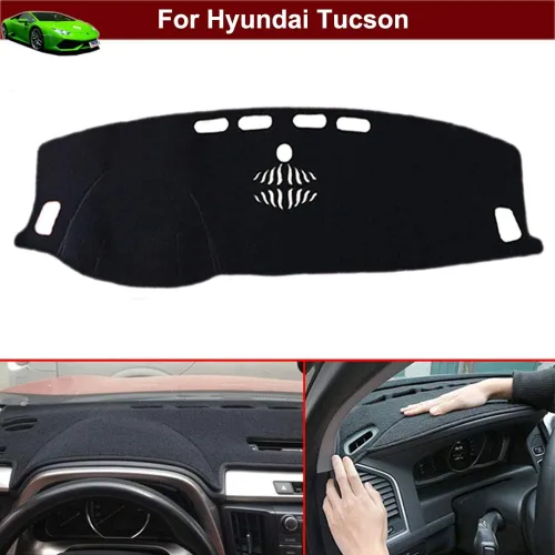Vista 2 de Tiantian 1 cubierta antideslizante para salpicadero, alfombra de tablero para Hyundai Tucson 2021 2022 2023