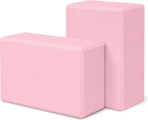 Vista 12 de EVA Foam Blocks for Pilates Workout, Stretching, Meditation - Yoga Block for Flexibility, Balance, Spine Strength, Non-slip and Lightweight Exercise