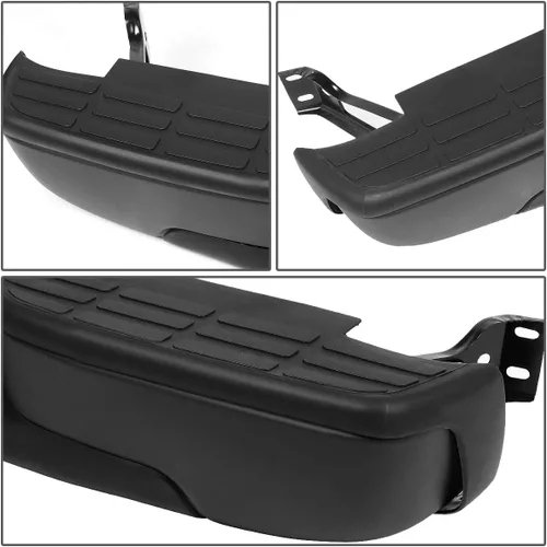 Vista 3 de DNA MOTORING Parachoques trasero escalonado con luces de placa de matrícula compatible con 99-06 Silverado Sierra 1500/99-04 Silverado Sierra 2500