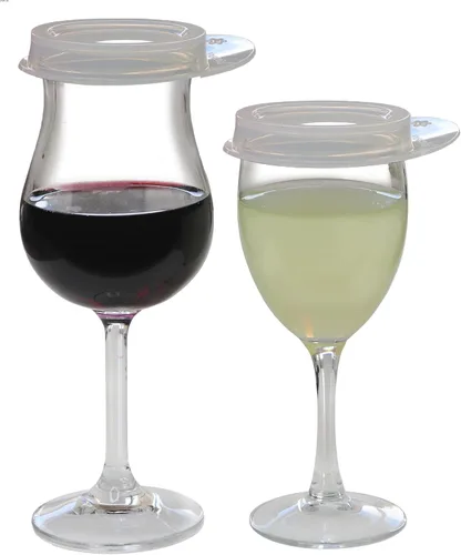 Vista 7 de Paquete de 4 tapas de silicona para tarros Mason con soporte para utensilios, diseño original EcoWave FlipFit y EcoPeaceful - Mismo molde y ajuste