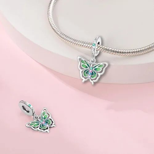 Vista 25 de LNQOBU Happy Life - Colgante para pulseras de abalorios, plata de ley 925 para mujer (con un espaciador de cuentas)