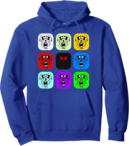 Vista 4 de Sudadera con capucha Zombie Rush Zombies, Negro, S
