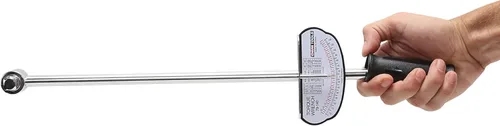 Vista 6 de OEMTOOLS 79-140 Llave dinamométrica de 1/2, estilo de haz, escala dual de 0 a 150 pies/libra b, medidor Newton y libra de pulgada, para automóviles