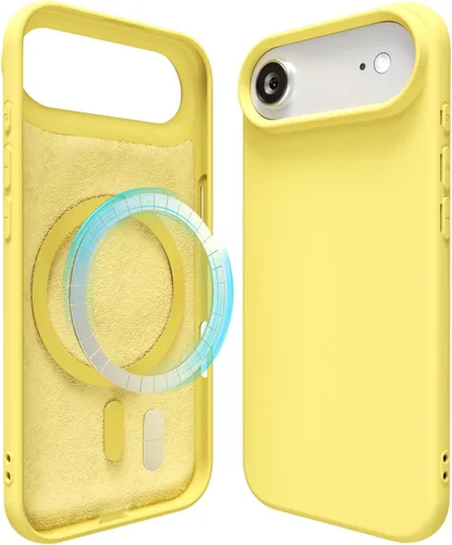 Vista 93 de oakxco Funda de silicona para iPhone 12 Pro Max, magnética, compatible con carga inalámbrica Magsafe, cubierta protectora de goma suave y delgada