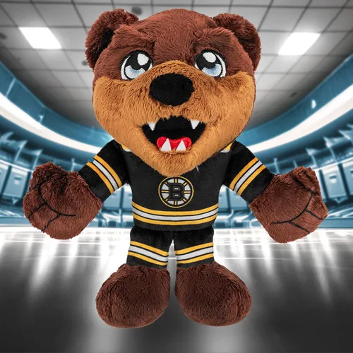 Vista 4 de Bleacher Creatures Boston Bruins Blades 8" Kuricha Mascot Sentada de Peluche - Suave Inspirado en Mascota Chibi de la NHL