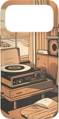Vista 22 de Lofi Aesthetic Vinyl Music Minimal Calm Nostalgic Art Case for iPhone 16