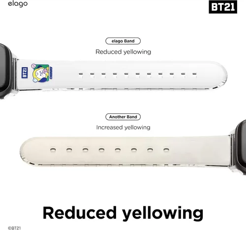 Vista 3 de elago Correa BT21 compatible con Apple Watch Series ULTRA/SE/9/8/7/6/SE/5/4/3/2/1 [producto oficial]