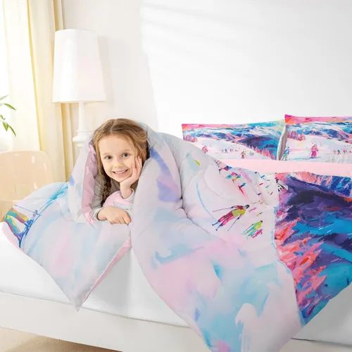 Vista 11 de Homewish Juego de edredón de juegos deportivos de pelota, tamaño twin, juego de ropa de cama de béisbol y baloncesto, 2 piezas para niños