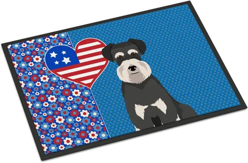 Vista 181 de Caroline's Treasures WDK5119JMAT Airedale Terrier USA - Tapete para interiores o exteriores, 24 x 36 pulgadas, tapete para puerta delantera