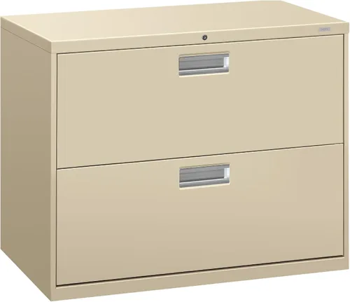 Vista 5 de Archivero lateral con 2 cajones HON Serie 600 de 30 in x 19 1/4 in, Acero, Negro