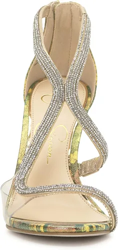 Vista 2 de Jessica Simpson Jacory - Sandalias de tacón adornadas para mujer