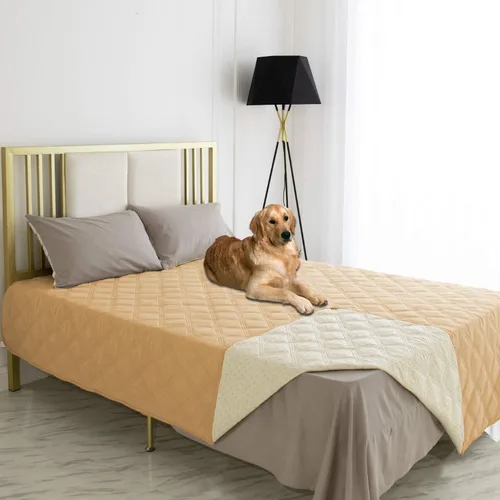 Vista 48 de Ameritex Funda impermeable para cama de perro, manta para mascotas con parte trasera antideslizante para muebles, cama, sofá