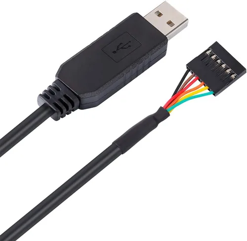 Vista 4 de DTECH Cable adaptador USB a TTL serie de 5 V con chip FTDI FT232RL de 6 pines de 0.1 pulgadas de paso hembra UART IC Windows 11 10 8 7 Linux MAC