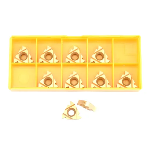 Vista 2 de 10PCS 16IR AG60 Insertos Torno de rosca indexable de carburo de rosca interna Hoja de inserción para roscar el soporte de torneado